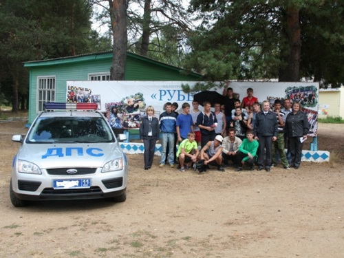 В детском палаточном лагере Рубеж сегодня гостили сотрудники полиции