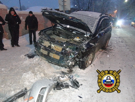 Сводка ДТП на дорогах Республики Коми 24 декабря 2012 года