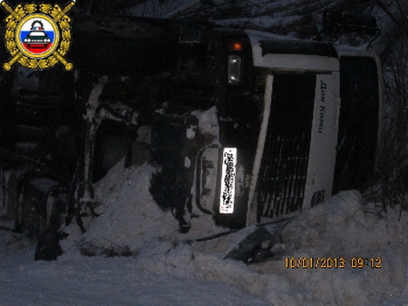 Сводка ДТП на дорогах Республики Коми 10 января 2013 года