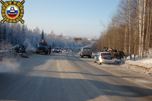 Сводка происшествия на дорогах Коми за 7 февраля 2012 года
