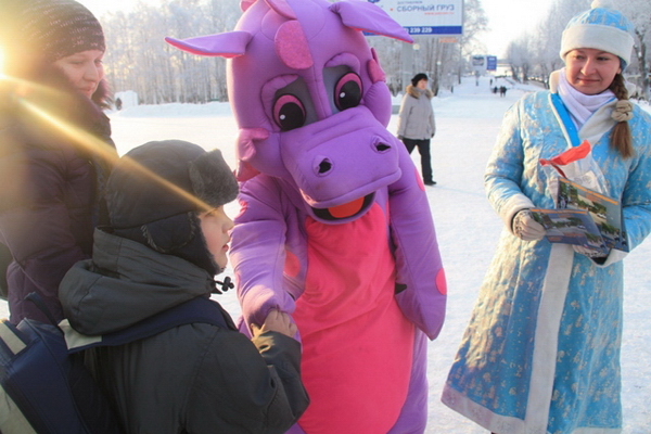 В Сыктывкаре провели акцию Засветись по-новогоднему