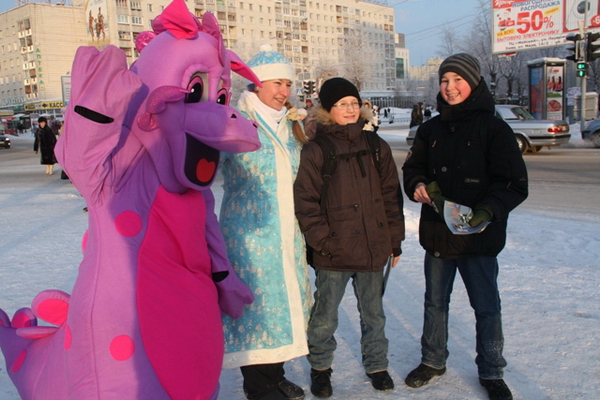 В Сыктывкаре провели акцию Засветись по-новогоднему