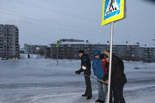 Представители Общественного совета и журналисты Воркуты приняли участие в обследовании пешеходных переходов