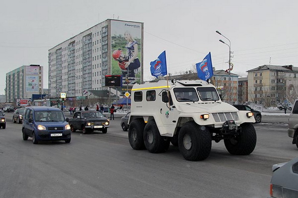Воркутинцы приняли участие в автопробеге ко Дню Победы