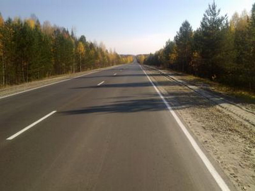 По поручению Главы Коми произведен ремонт дороги по территории Корткеросского района